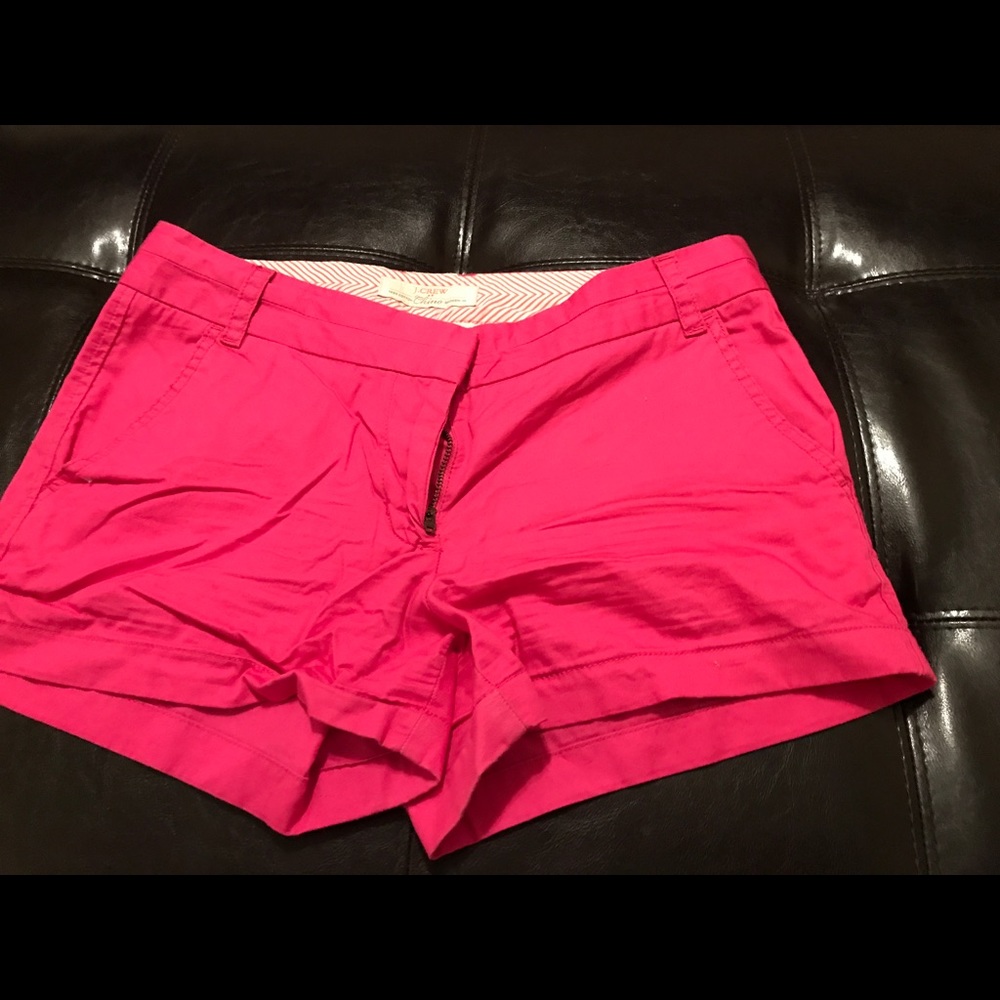 Hot pink J. Crew shorts